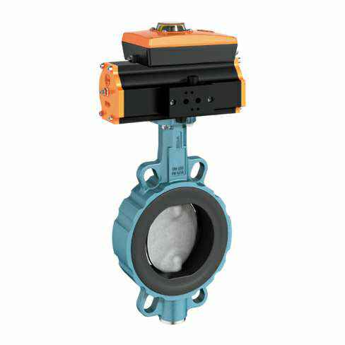 泰科气动对夹蝶阀